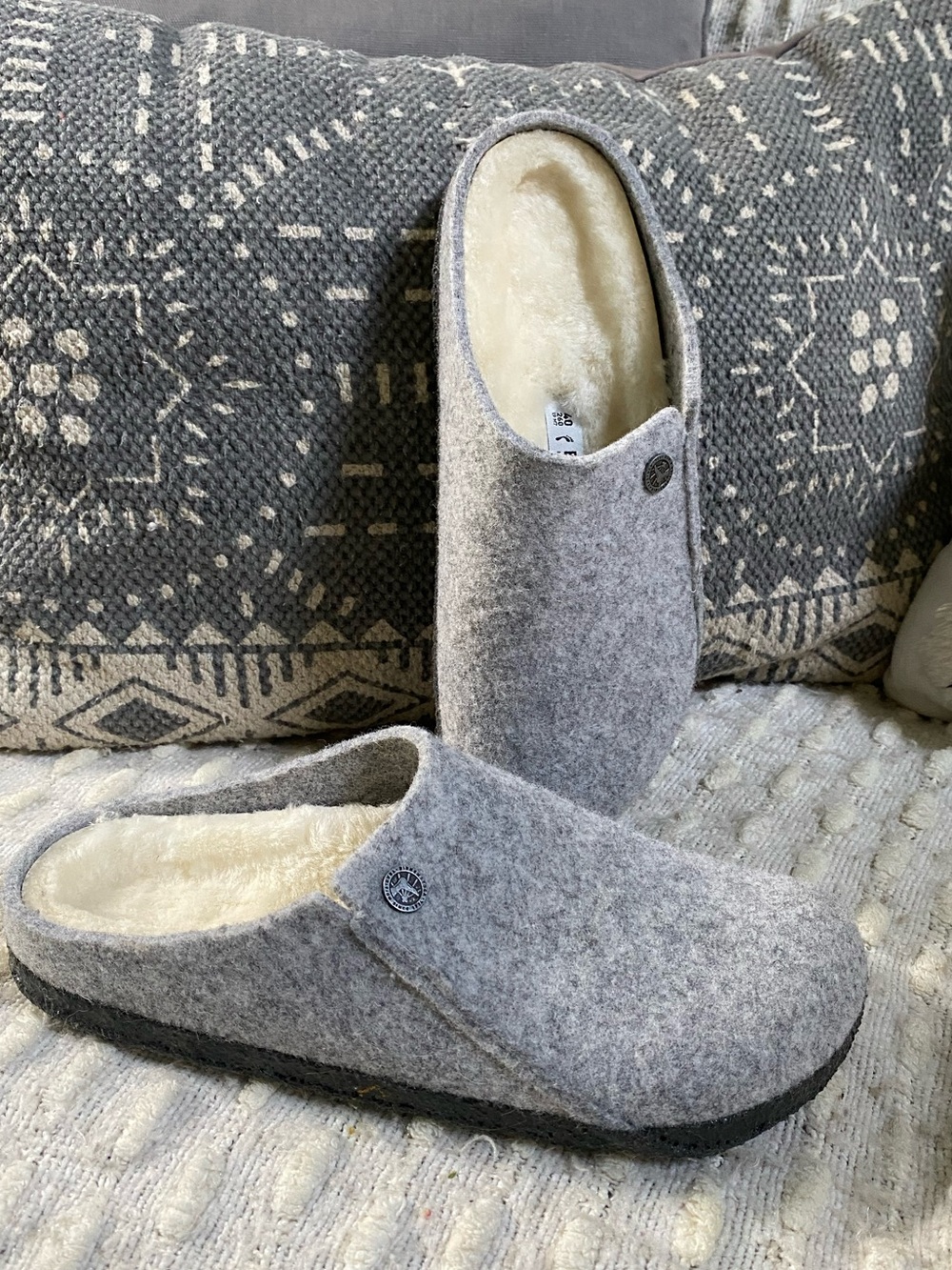 {Birkenstock} Zermatt Shearling Felt Clog - Picture 7 of 14